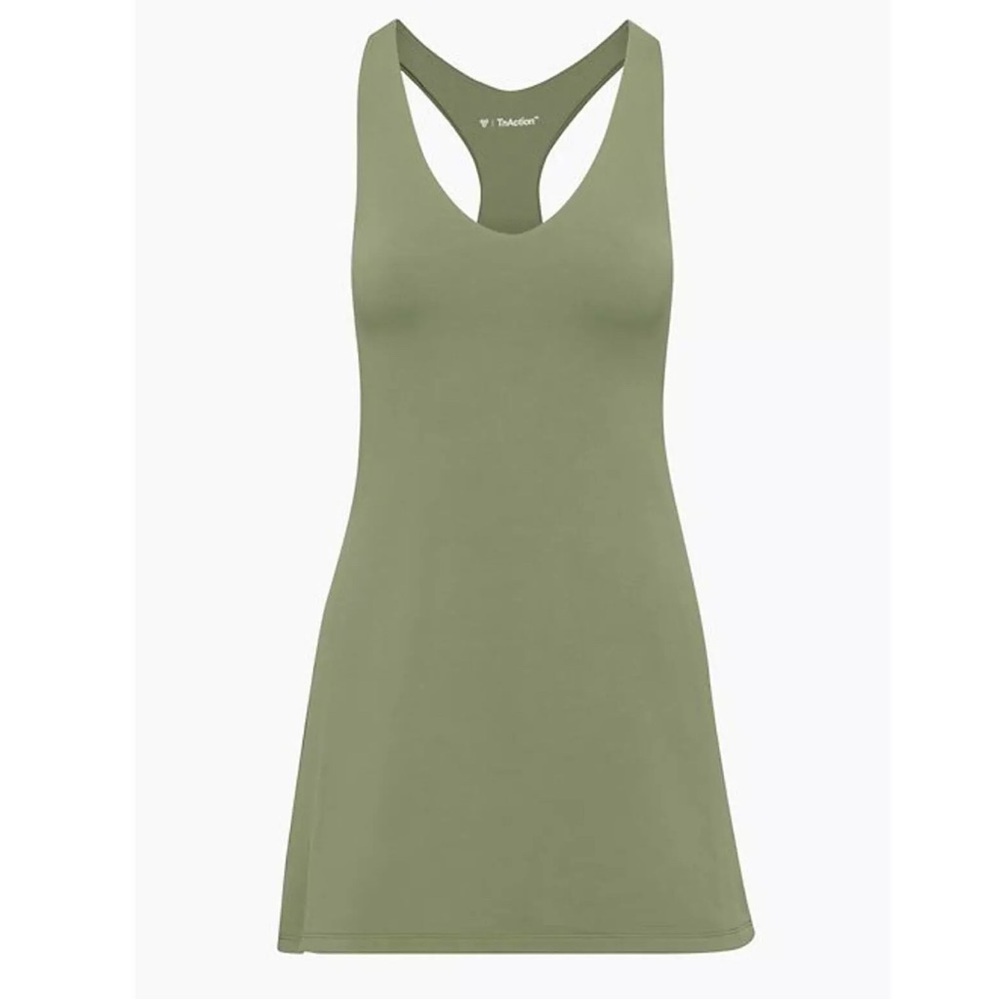 TNA Olive Racerback Romper Dress